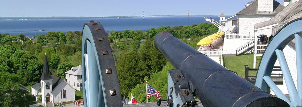 Canon Mount at Fort Mackinac